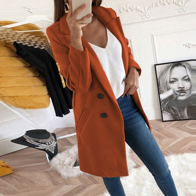 Isla - Neue Mode Langärmeliger Straßenkleidung Wollblazer