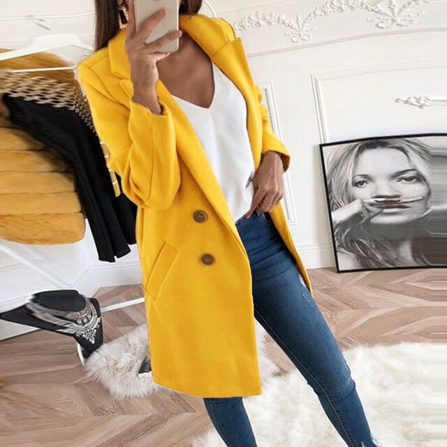 Isla - Neue Mode Langärmeliger Straßenkleidung Wollblazer