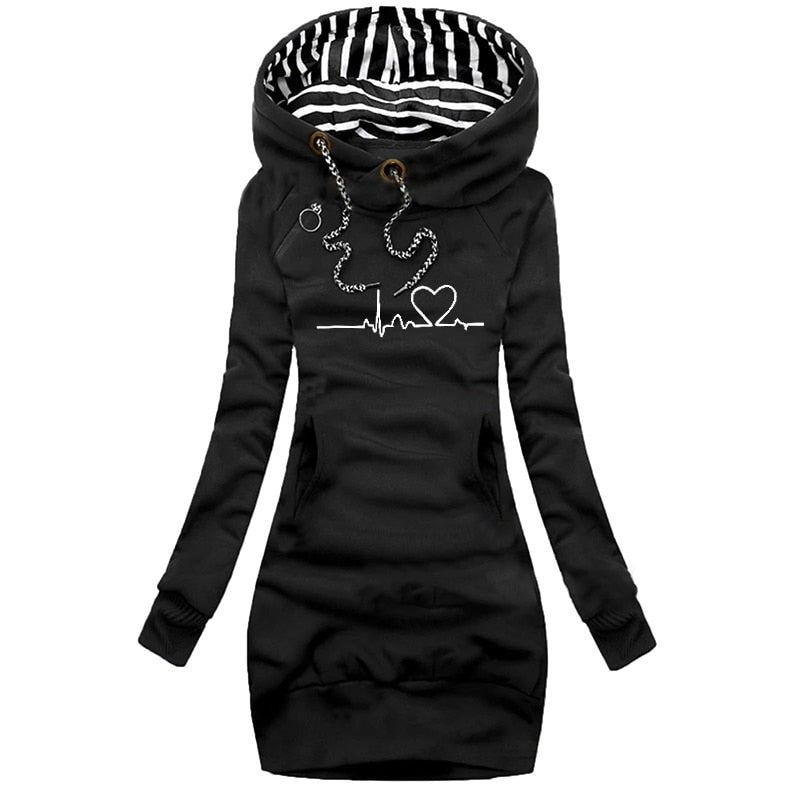 Rinna - Modisches Winterpulloverkleid