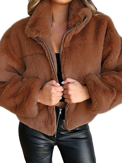 Jasmin - Winter-Plüsch-Jacke