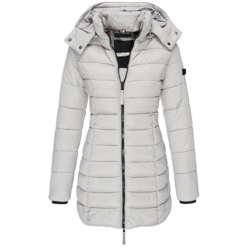Lara - Die beste und gemütlichste Daunenjacke mit Kapuze und Reißverschluss