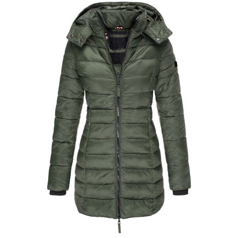 Lara - Die beste und gemütlichste Daunenjacke mit Kapuze und Reißverschluss