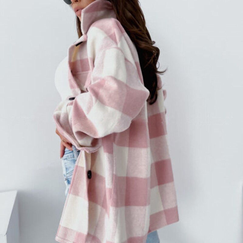 Ricarda - Stylische & bequeme Herbst-Karierte Jacke