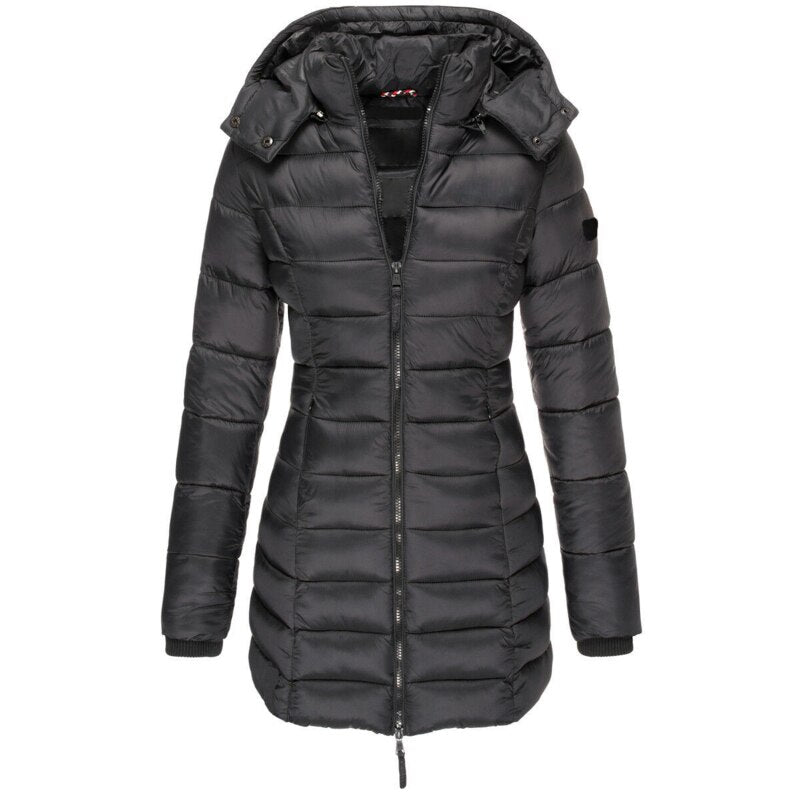 Lara - Die beste und gemütlichste Daunenjacke mit Kapuze und Reißverschluss