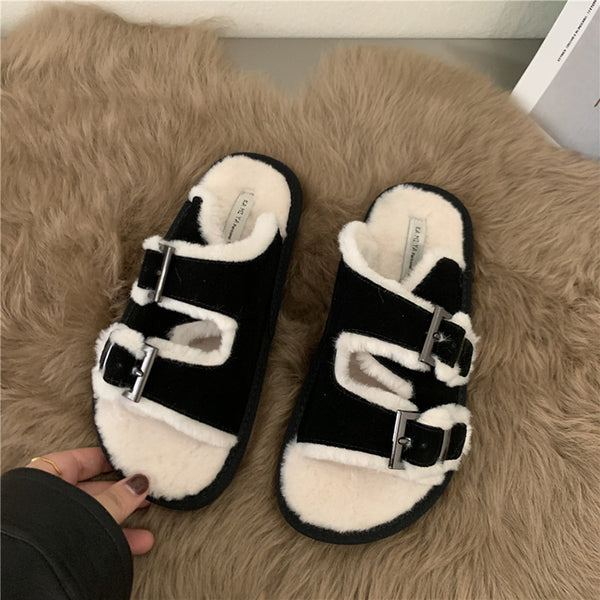 Alina - Pelzsandalen für Damen
