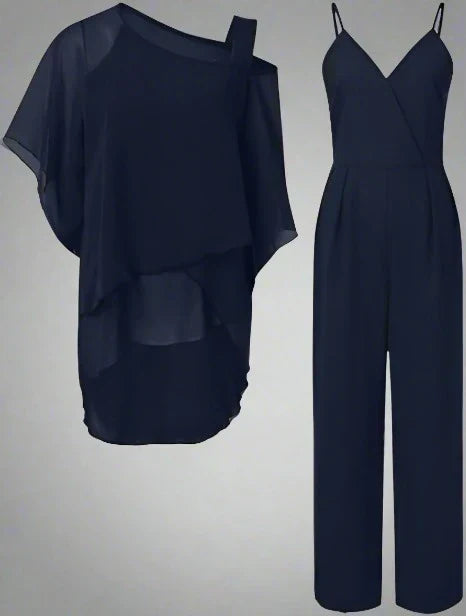 Enid - Chiffon-Set für elegante Abende