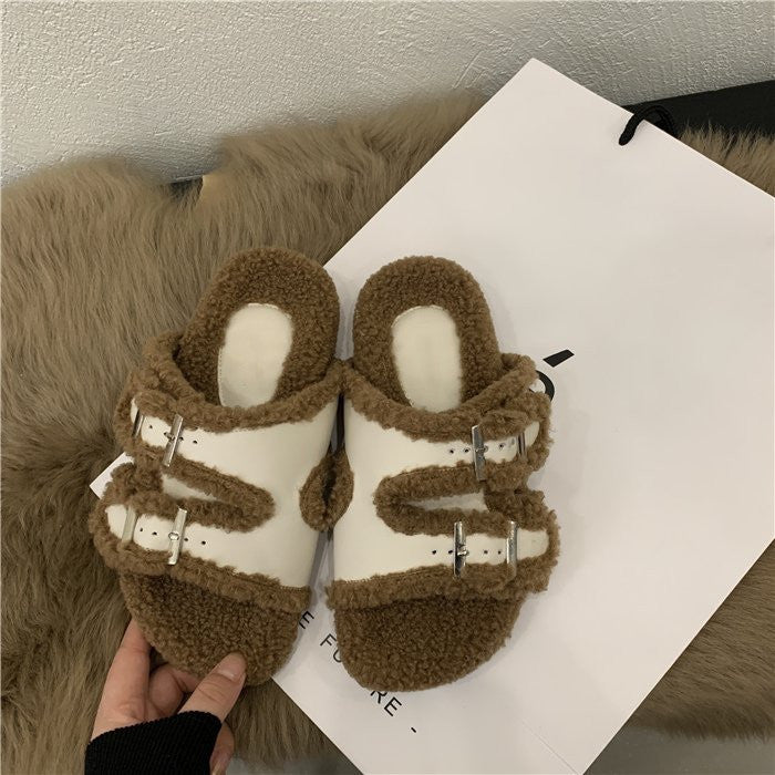 Alina - Pelzsandalen für Damen