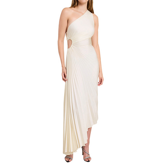 Ameya - Asymmetrisches Faltenkleid
