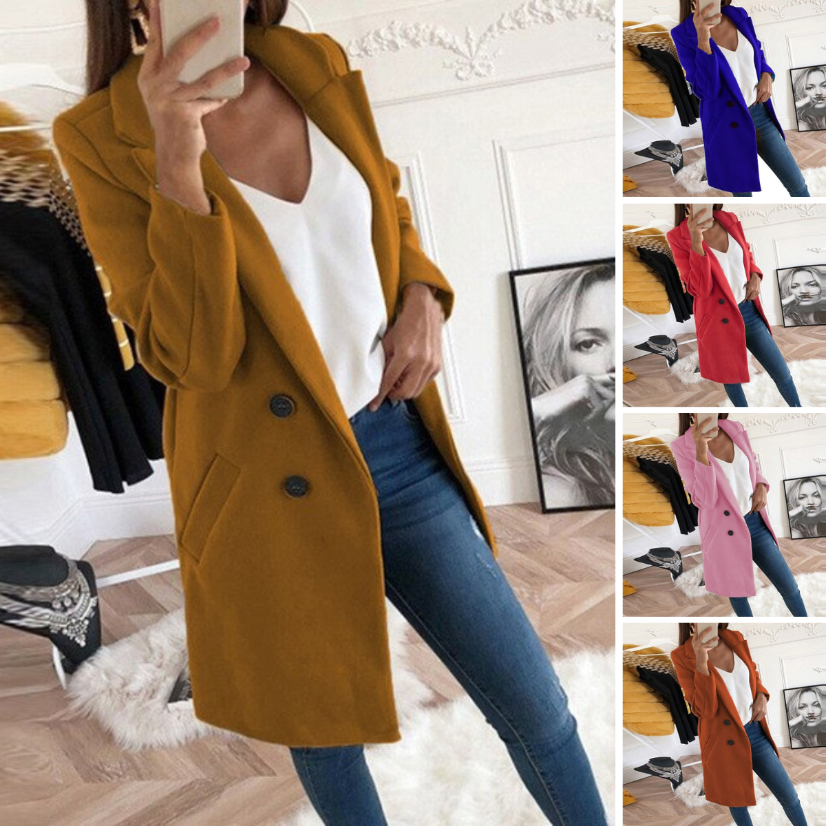 Isla - Neue Mode Langärmeliger Straßenkleidung Wollblazer