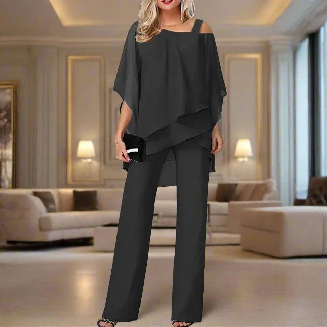 Enid - Chiffon-Set für elegante Abende