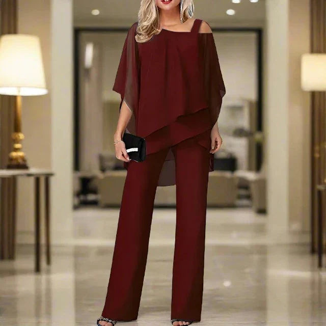 Enid - Chiffon-Set für elegante Abende