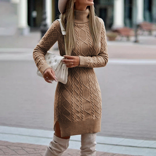 Zora - Elegantes Herbst-Winter-Kleid aus Strick