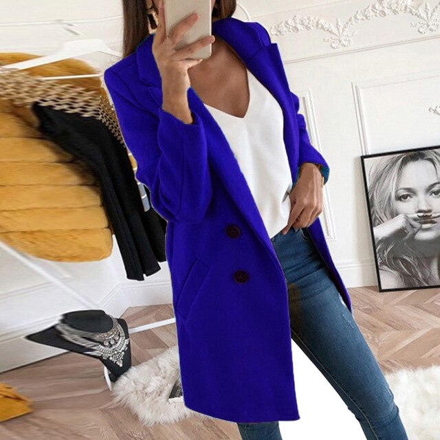 Isla - Neue Mode Langärmeliger Straßenkleidung Wollblazer