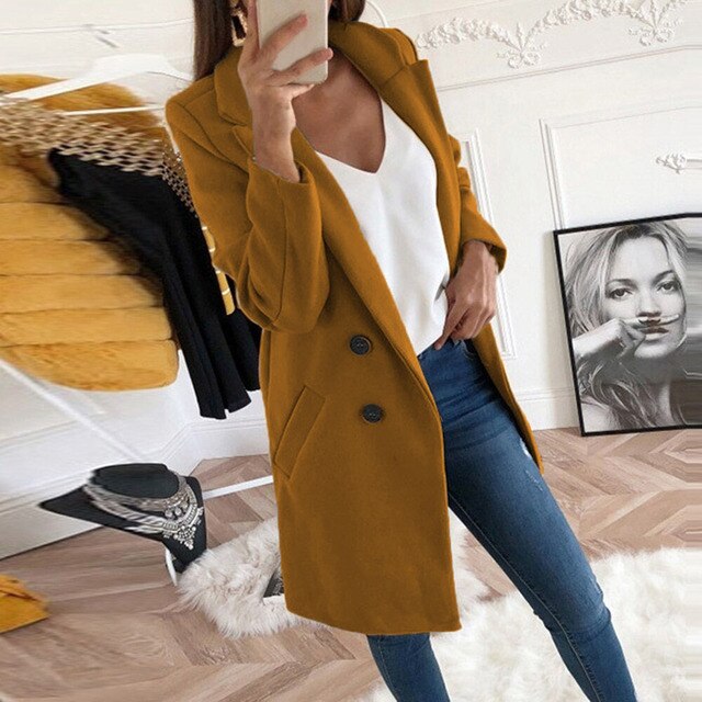 Isla - Neue Mode Langärmeliger Straßenkleidung Wollblazer