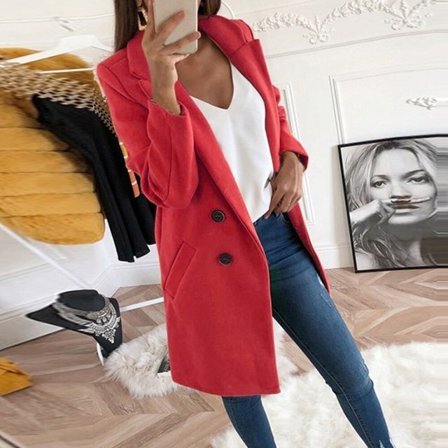 Isla - Neue Mode Langärmeliger Straßenkleidung Wollblazer