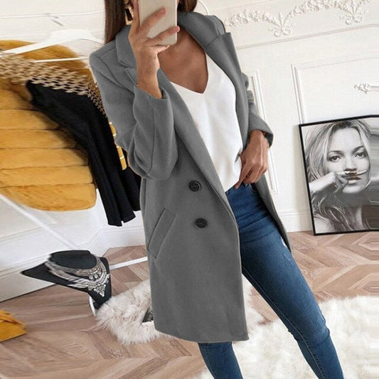 Isla - Neue Mode Langärmeliger Straßenkleidung Wollblazer