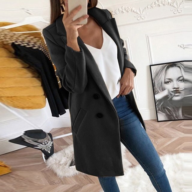 Isla - Neue Mode Langärmeliger Straßenkleidung Wollblazer