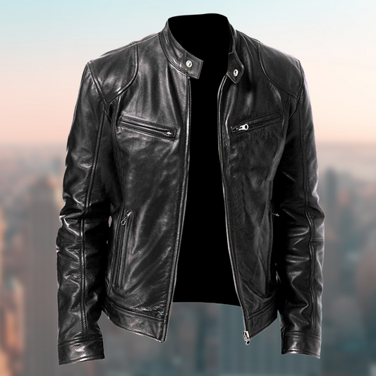 Dante | Stylische Herren-Lederjacke im Biker-Look