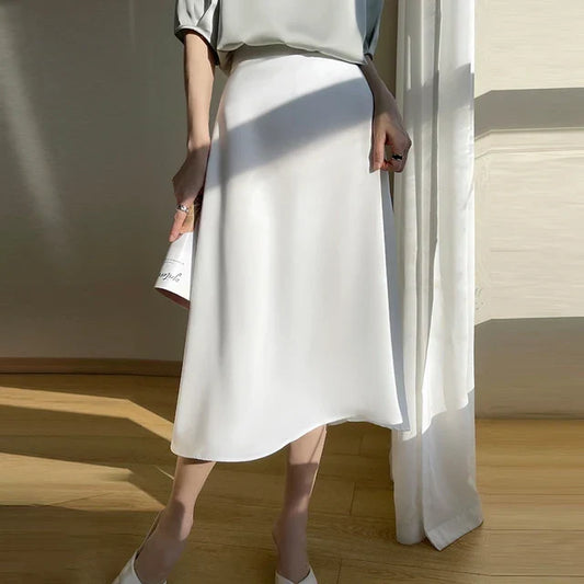 Amke - Seide Satin Mode Röcke