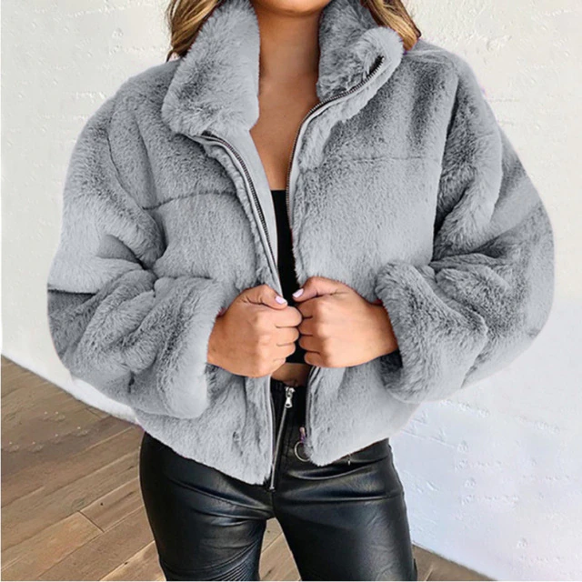 Jasmin - Winter-Plüsch-Jacke
