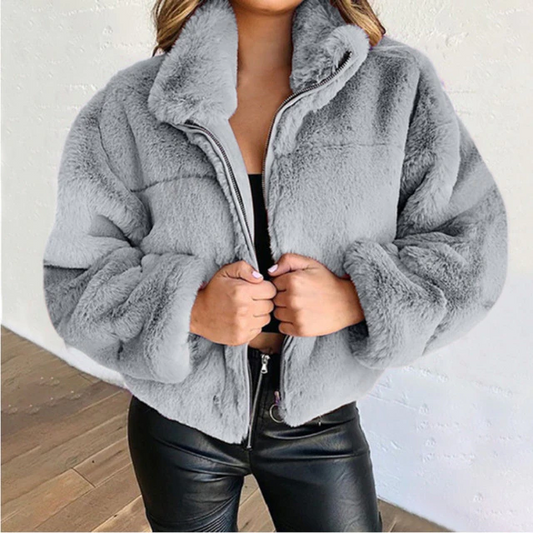 Jasmin - Winter-Plüsch-Jacke