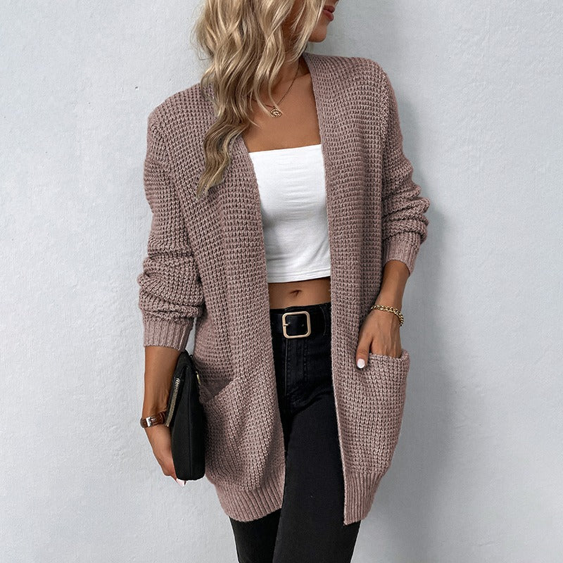 Armgard - Lange Strickjacke