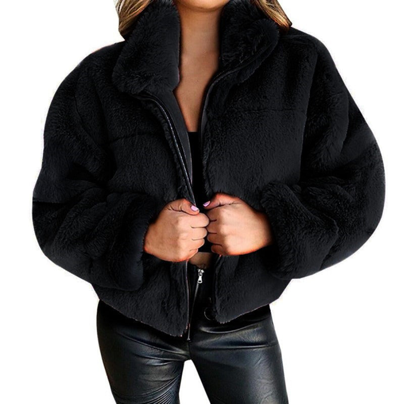 Jasmin - Winter-Plüsch-Jacke