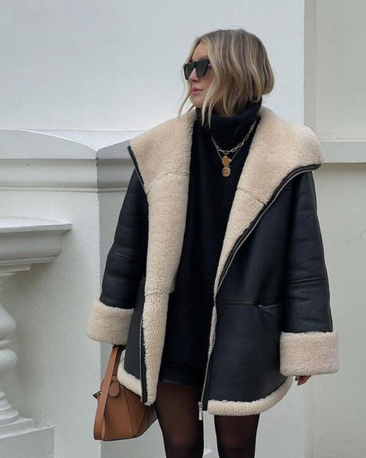 Elfrieda - Modische Lederjacke