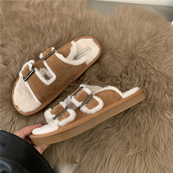 Alina - Pelzsandalen für Damen