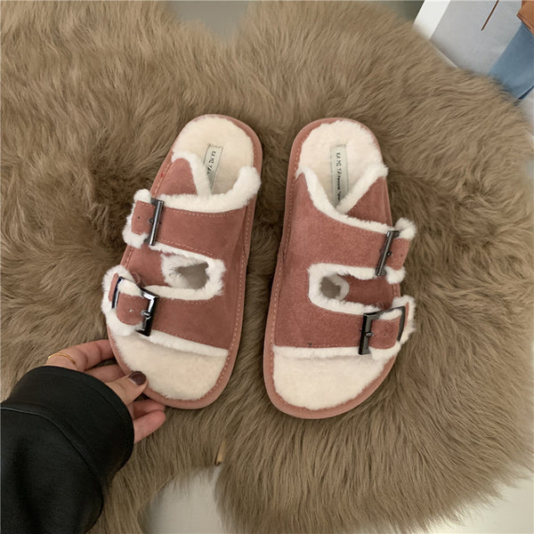 Alina - Pelzsandalen für Damen