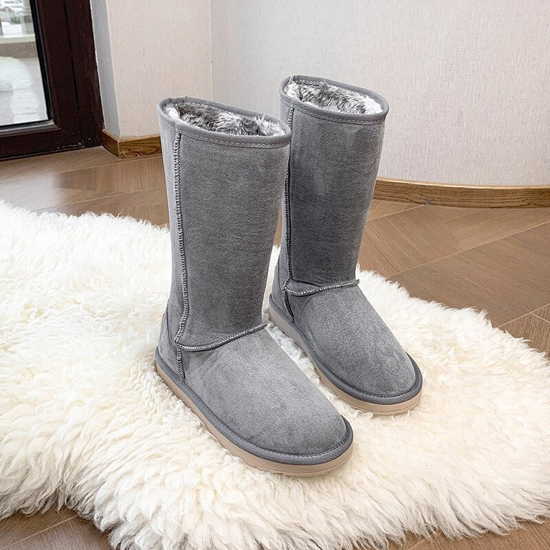 Amalinde - Elegante & bequeme Wildleder-Winterstiefel