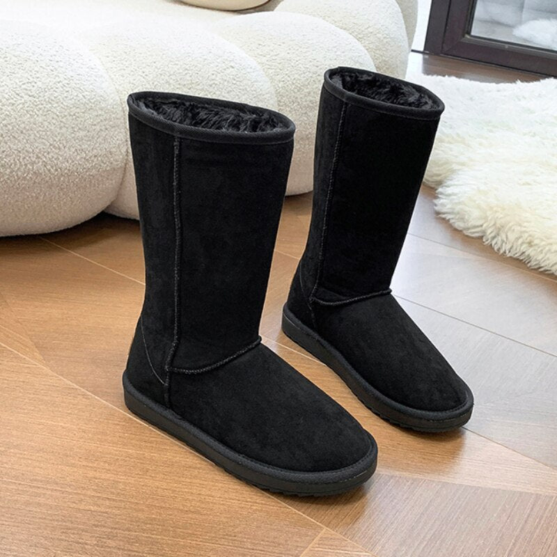 Amalinde - Elegante & bequeme Wildleder-Winterstiefel
