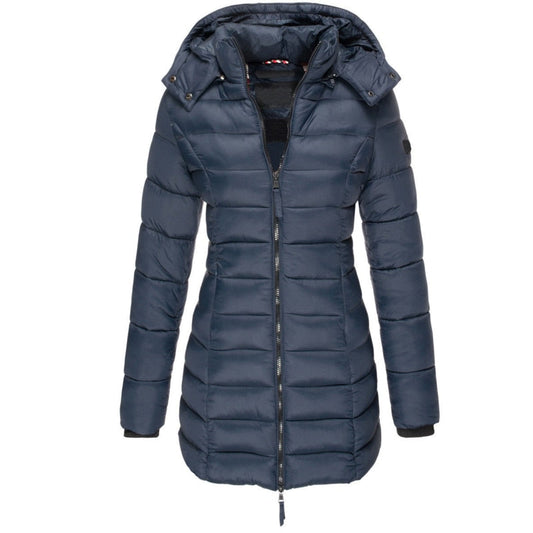 Lara - Die beste und gemütlichste Daunenjacke mit Kapuze und Reißverschluss