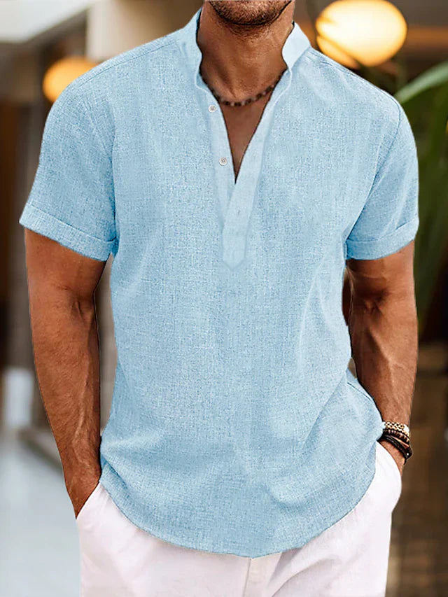 Axel - Hochwertiges, bequemes Herren-Poloshirt mit V-Ausschnitt