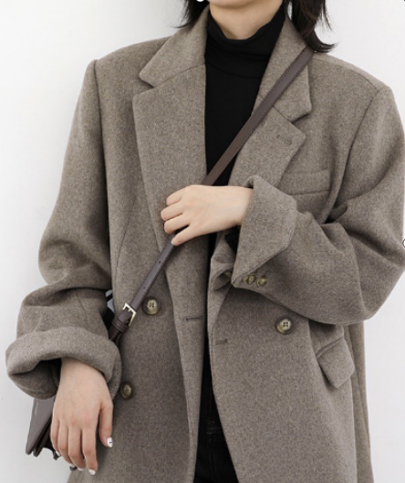 Balbina - Solider mittellanger Blazer aus Wolle