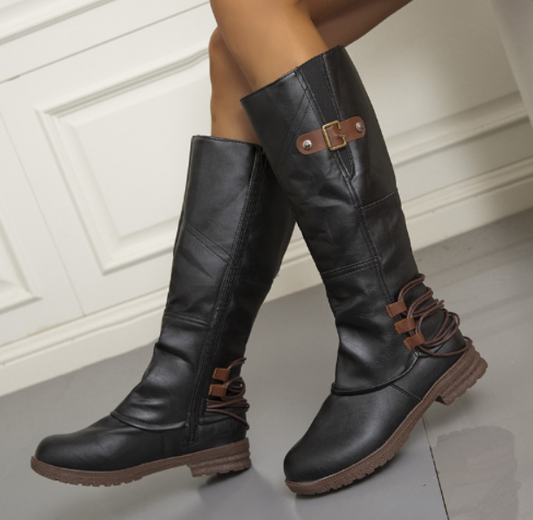 Clarimond - Kniehohe Lederstiefel