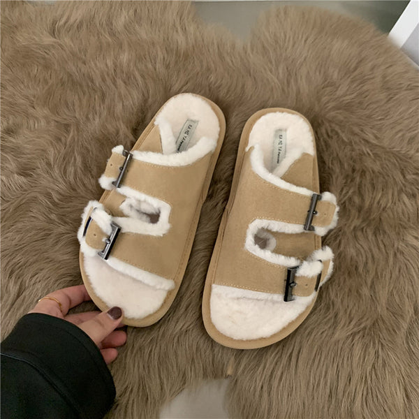 Alina - Pelzsandalen für Damen