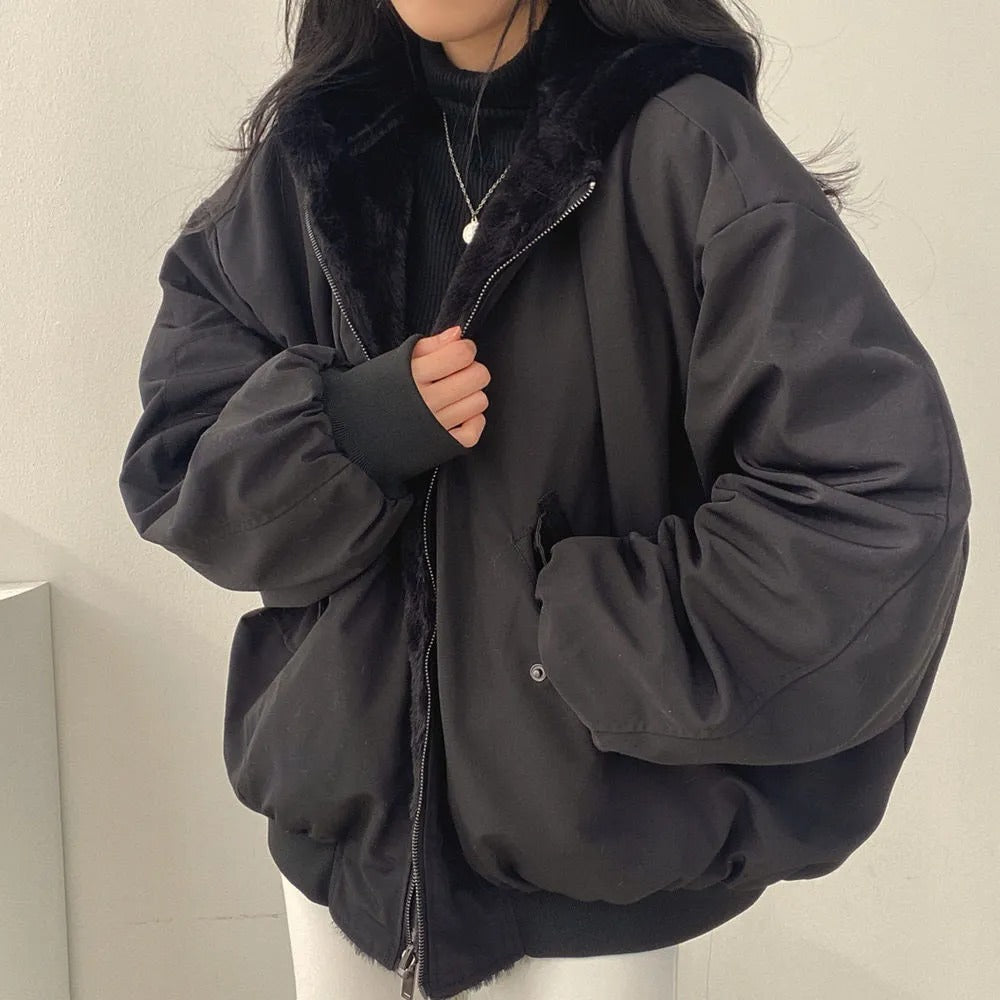 Grace - Bequeme doppellagige Winterjacke im koreanischen Stil