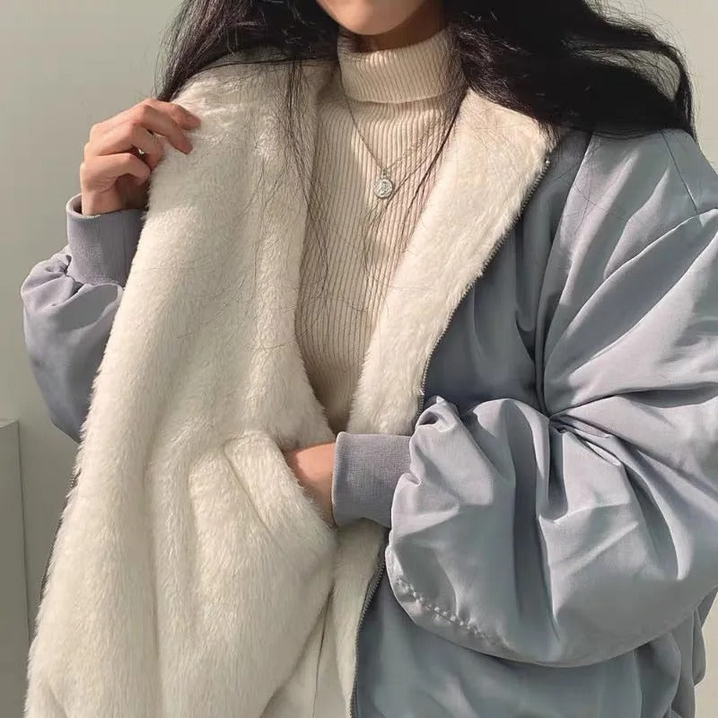 Grace - Bequeme doppellagige Winterjacke im koreanischen Stil